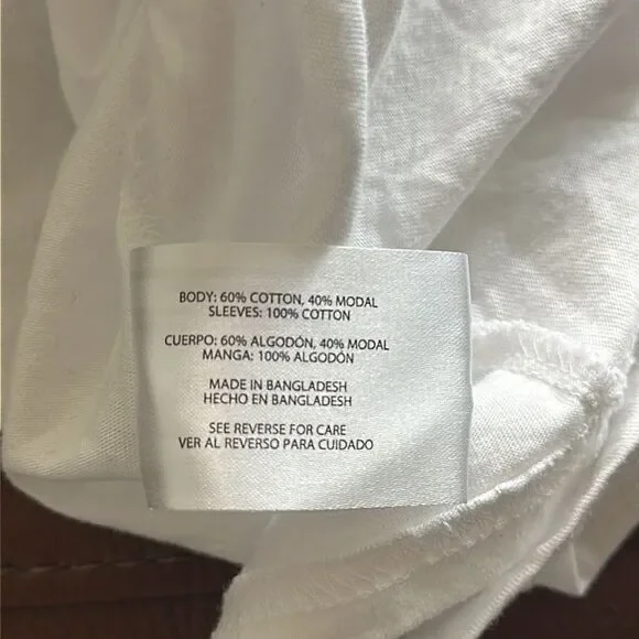 GAP White Flutter Sleeve Tee - Picture 5 of 5